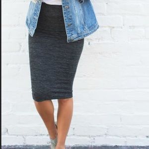 BABETTE Sz X Small San Francisco Gray Pencil Skirt